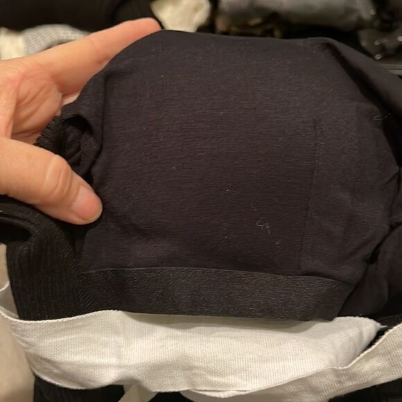 Bailey 44 Black Releve Strappy Open Back Bodycon Knit Cap Sleeve Dress Sz M - Picture 7 of 9